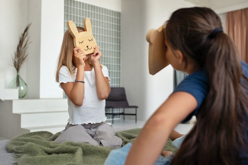 niños jugando espacios tranquilos acogedores